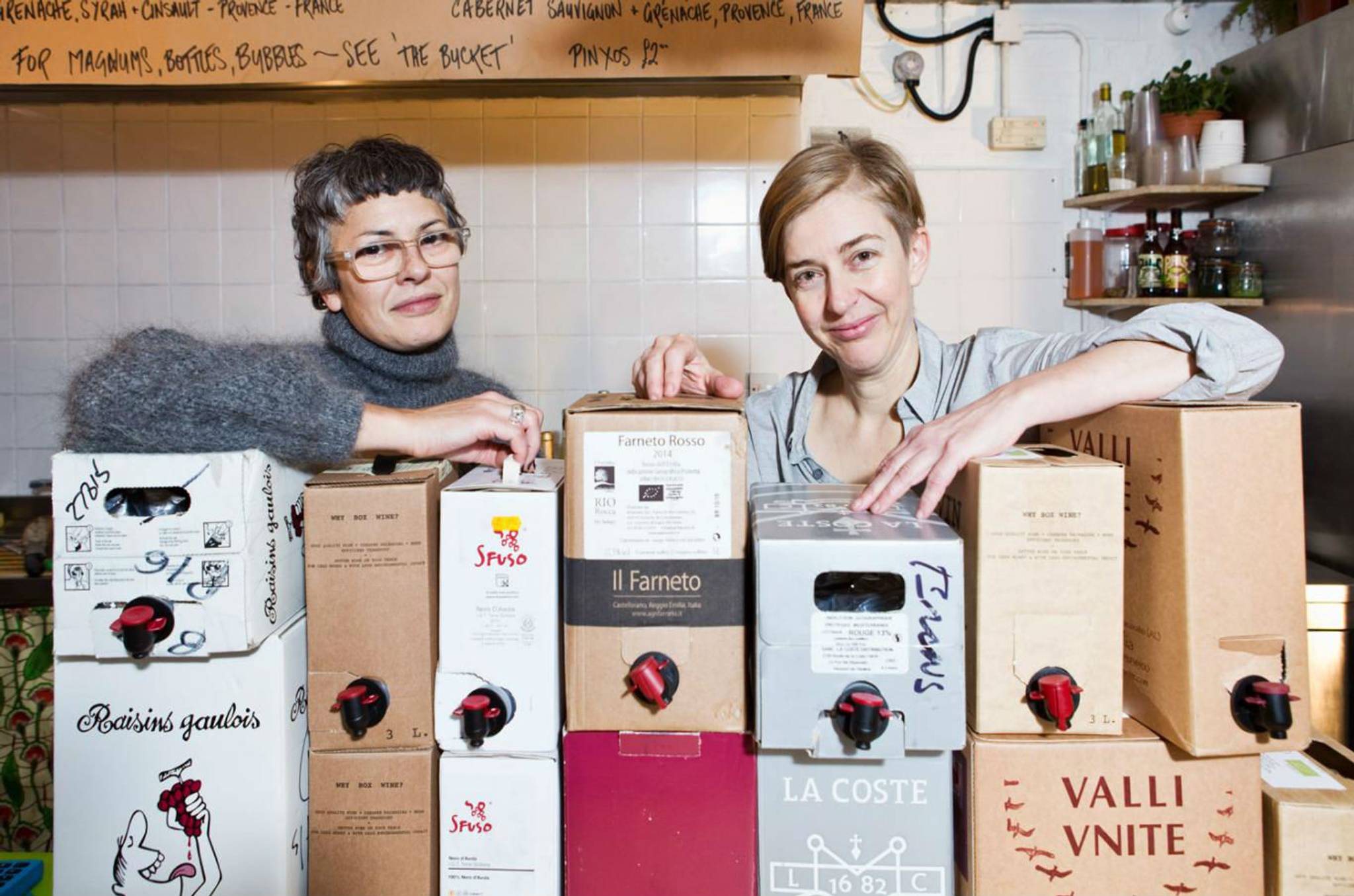 Drink boxed wine in London bars and restaurants