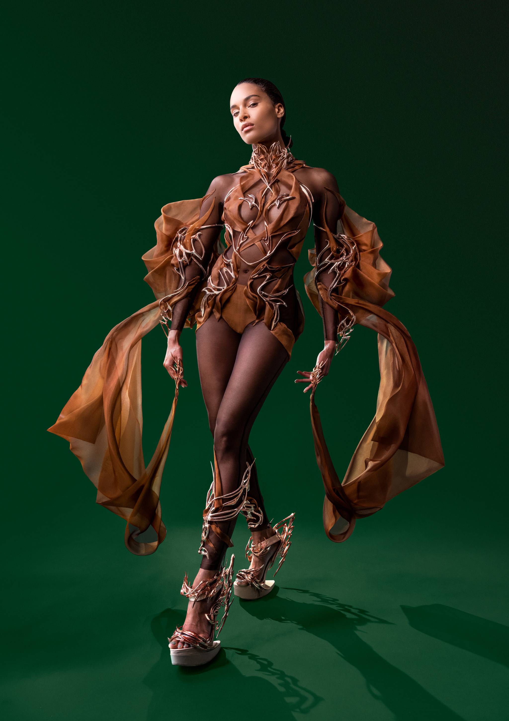 Magnum goes high fashion with upcycled cocoa bean dress