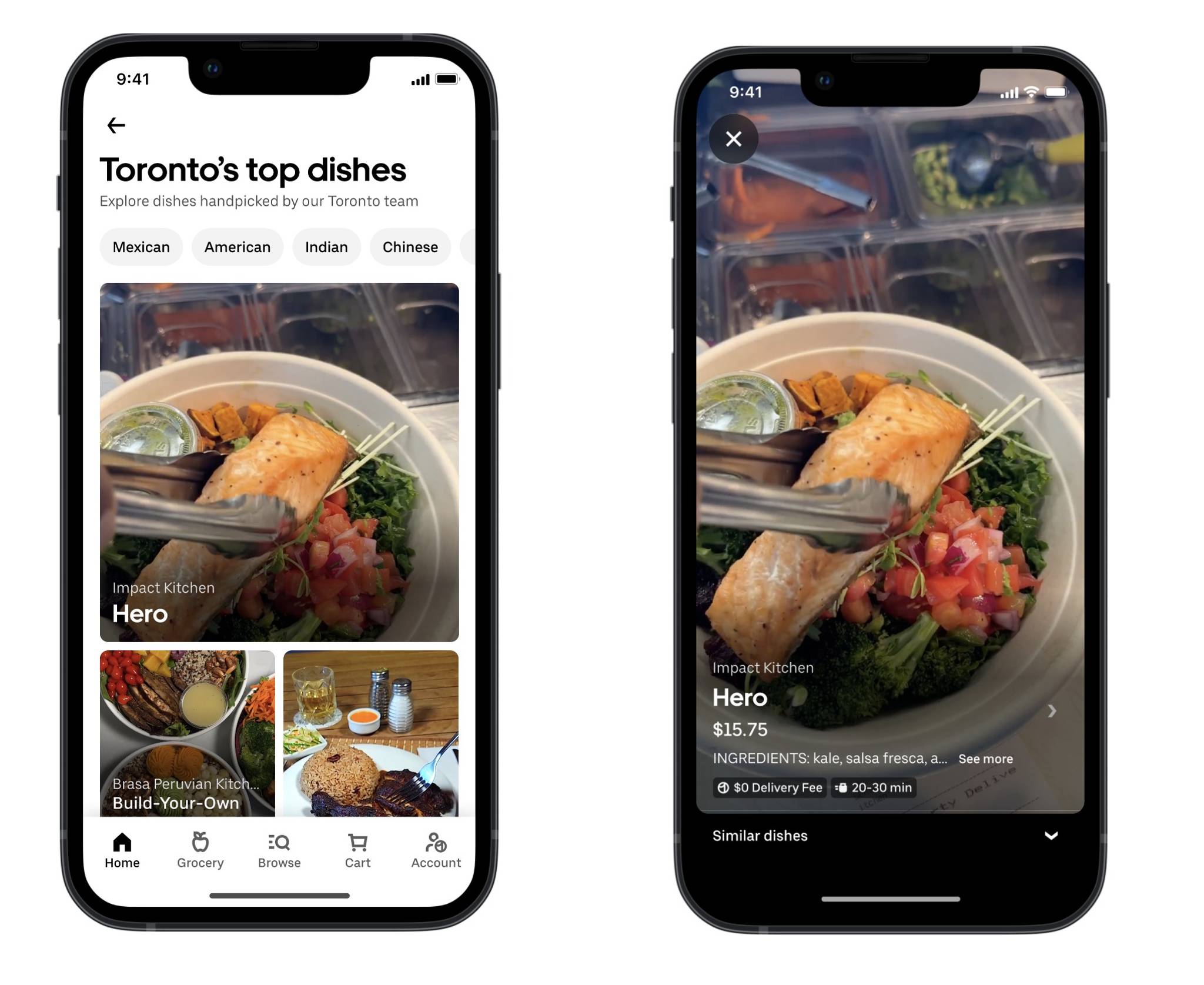 Uber Eats encourages menu discovery with video feed