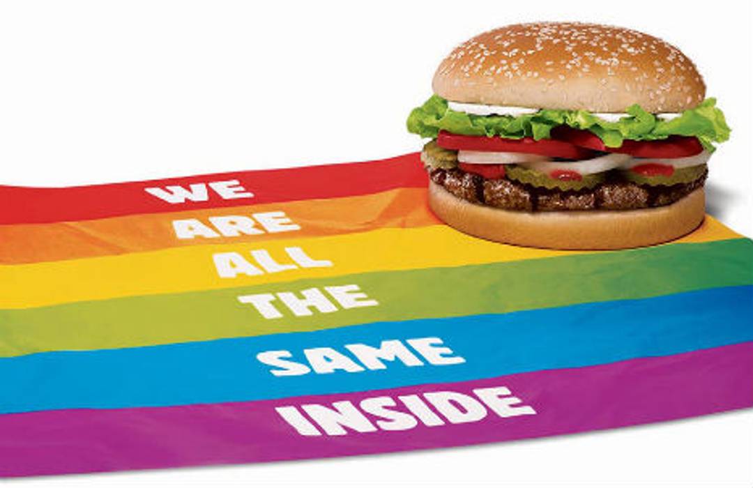 Burger King debuts gay pride Whopper