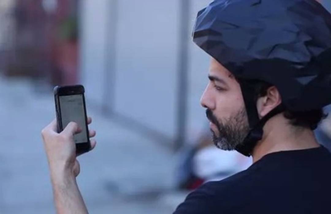 A bike helmet that reads your mind