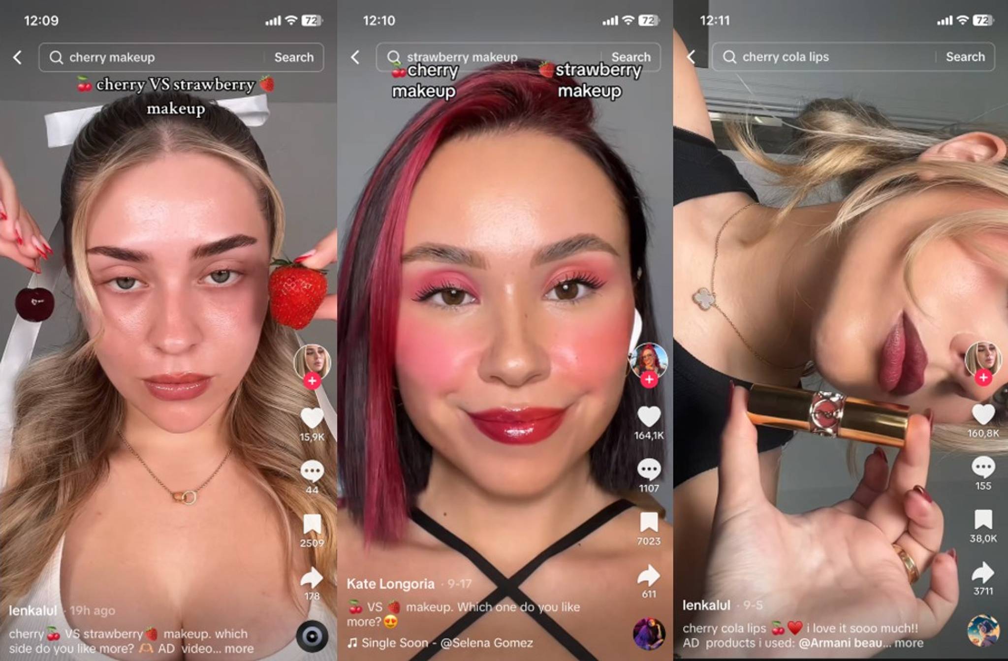 'Cherry make-up' trend sees food and beauty collide