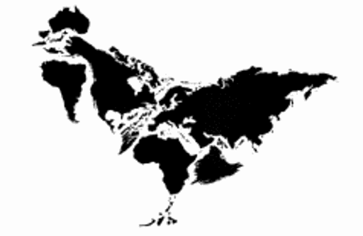 Twelve Animals Made From World Map