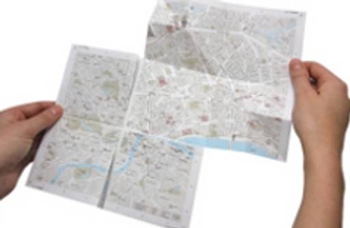 Zoomable paper map