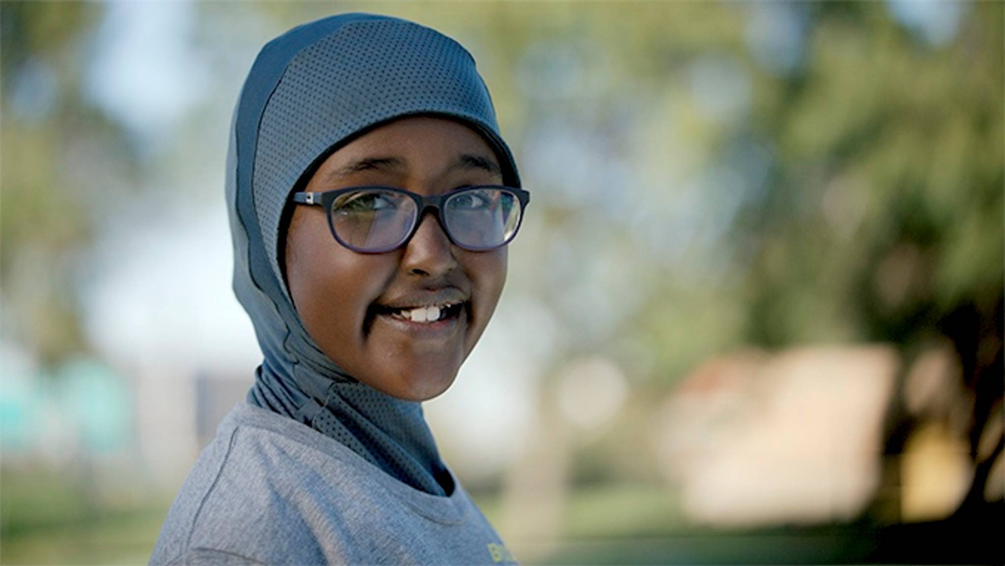 Asiya makes hijabs for athletic Muslim girls