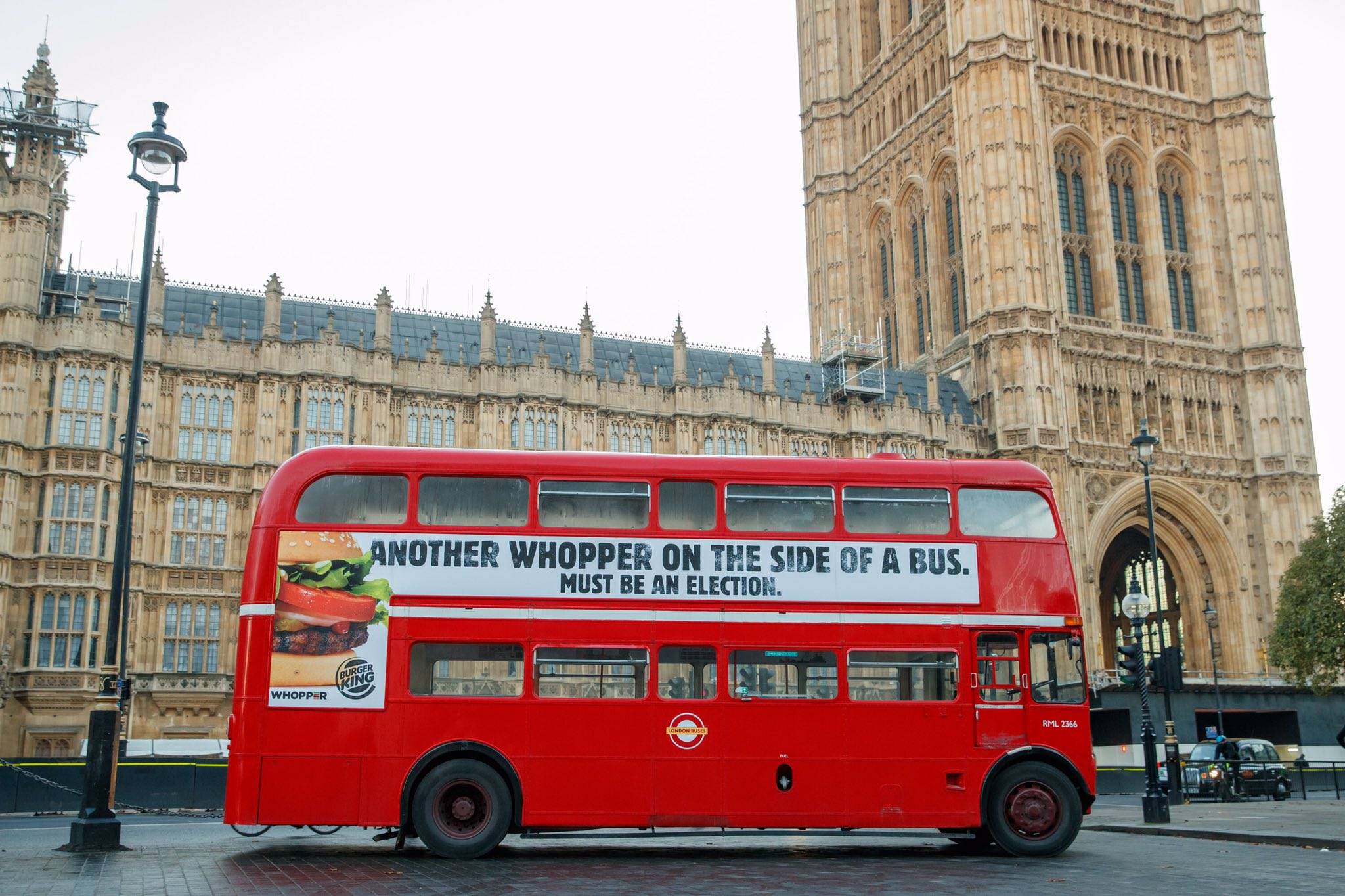 Burger King brings election levity to bemused Britons