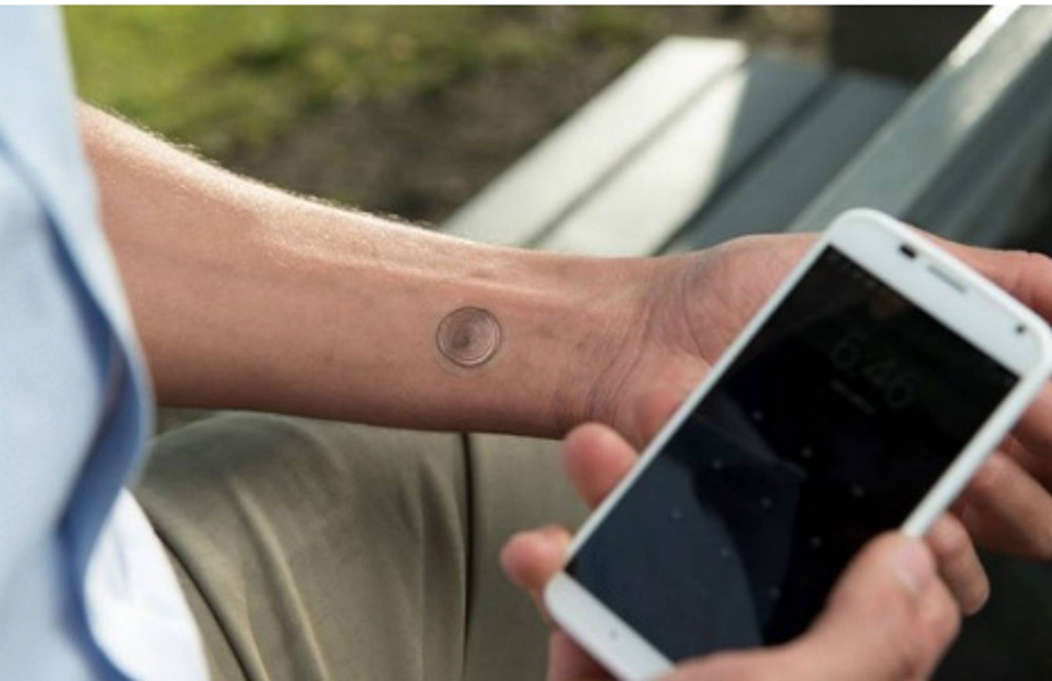 A smart tattoo that unlocks your phone