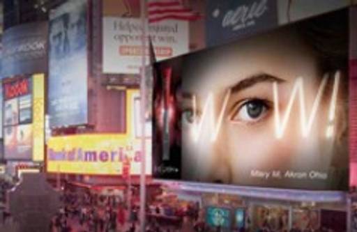 'Selfies' displayed in Times Square