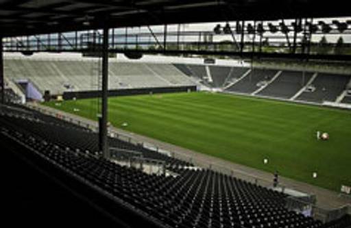 Stadium turf built from recycled tires