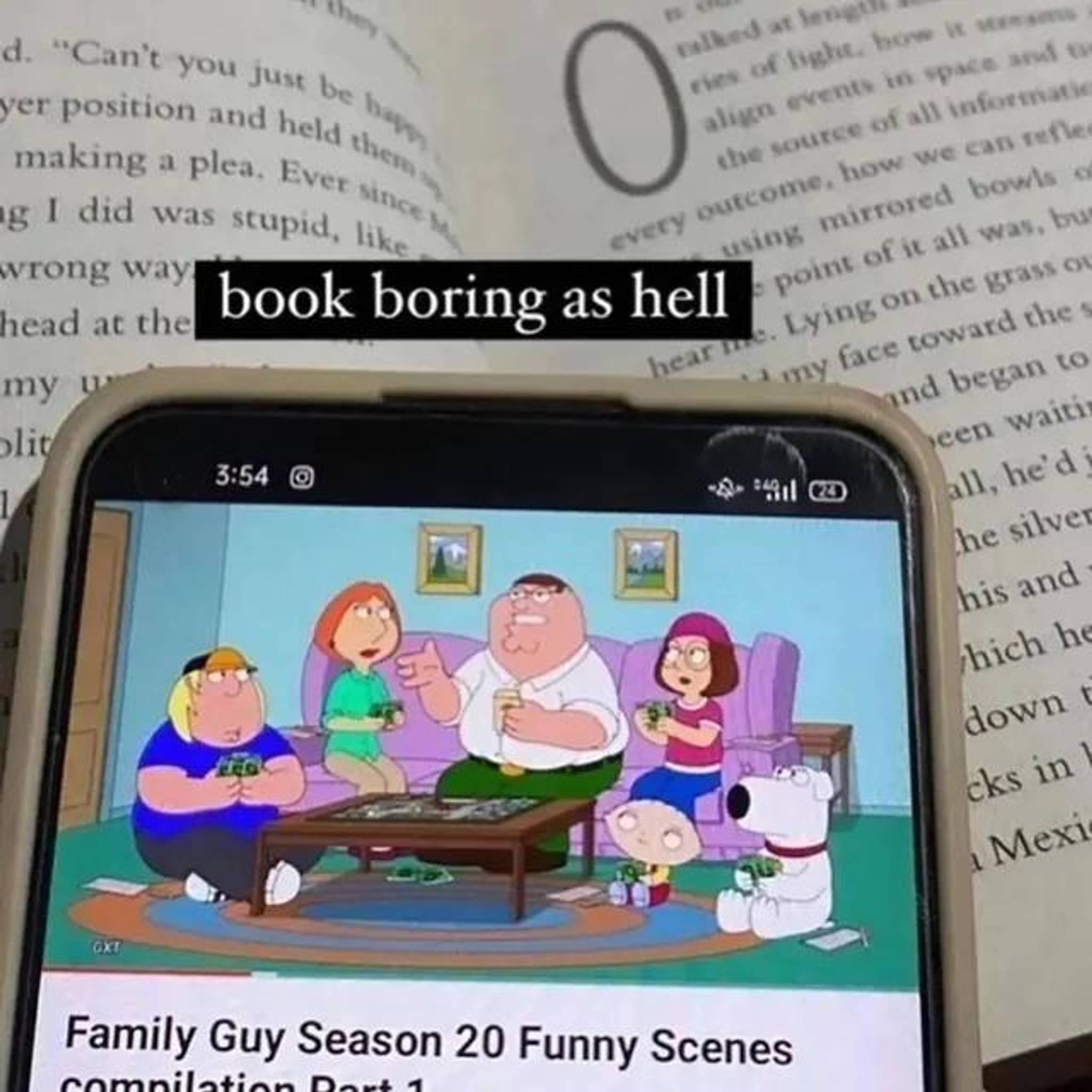 'Family Guy' multitasking meme points to overstimulation