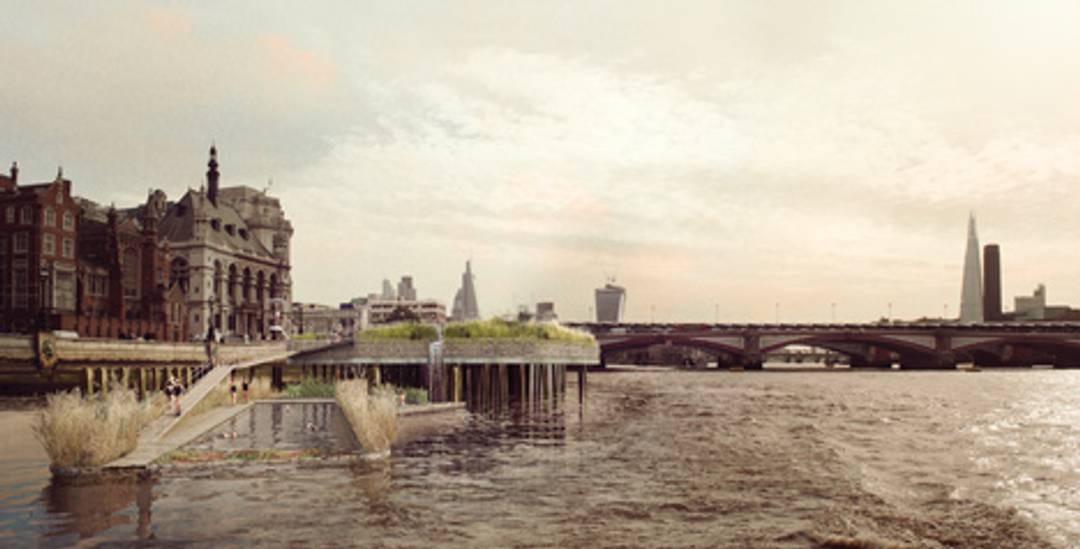 A wild swimming pool in the Thames