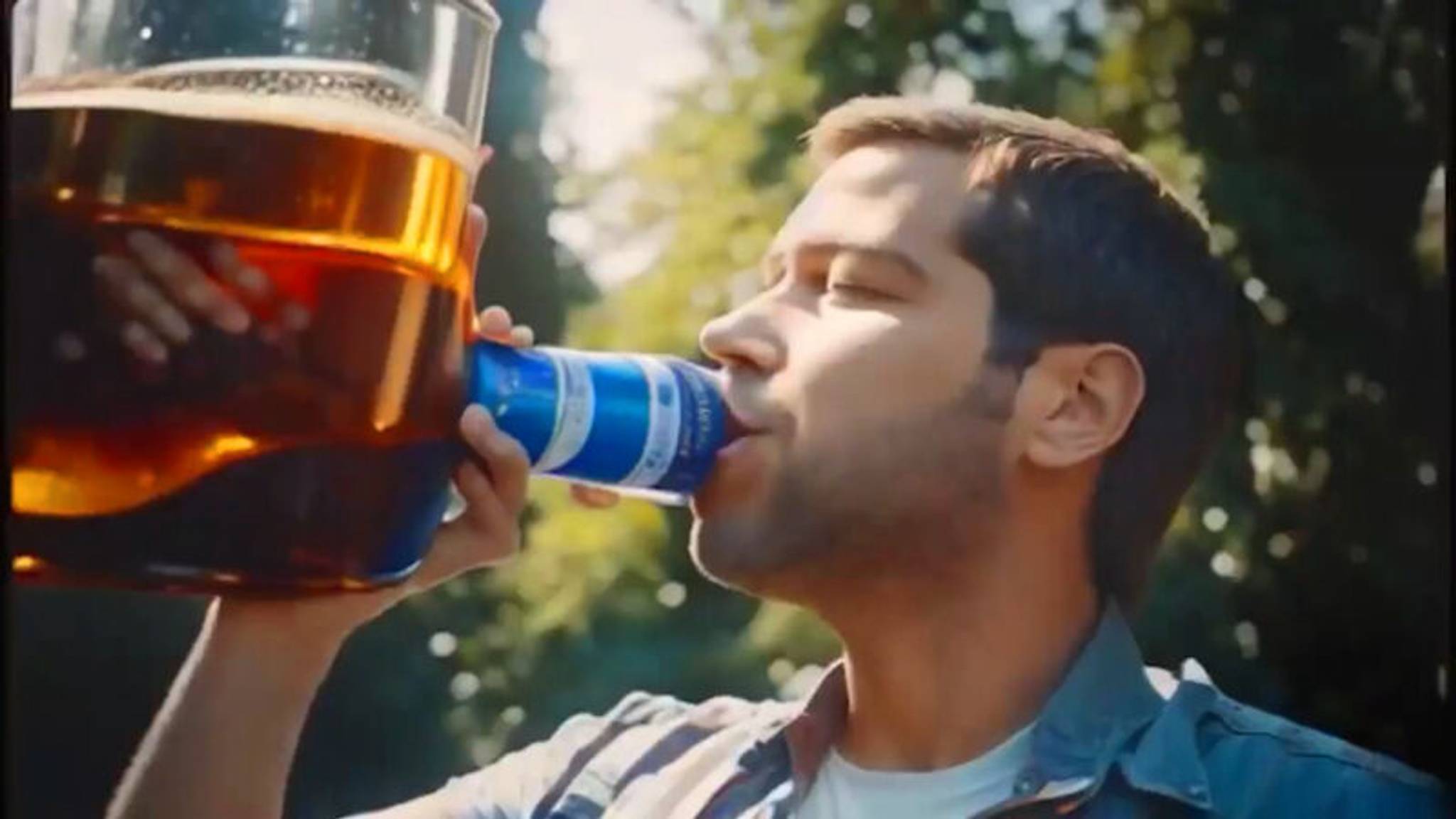 Generative AI beer commercial lets people laugh at AI