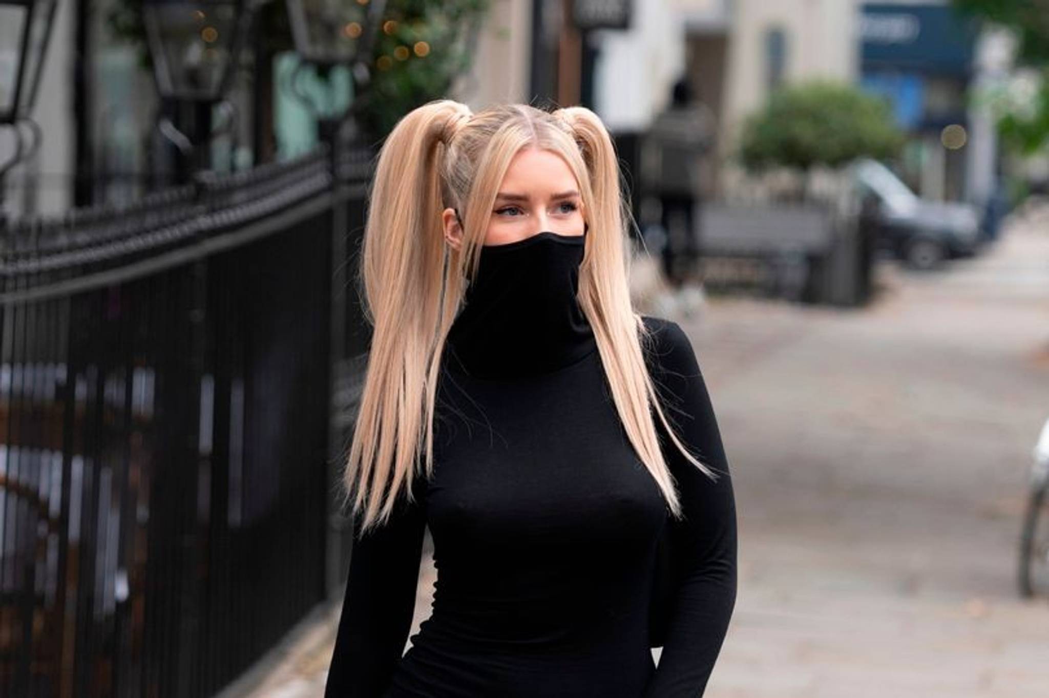 Face mask dress brings PPE to high street fashion