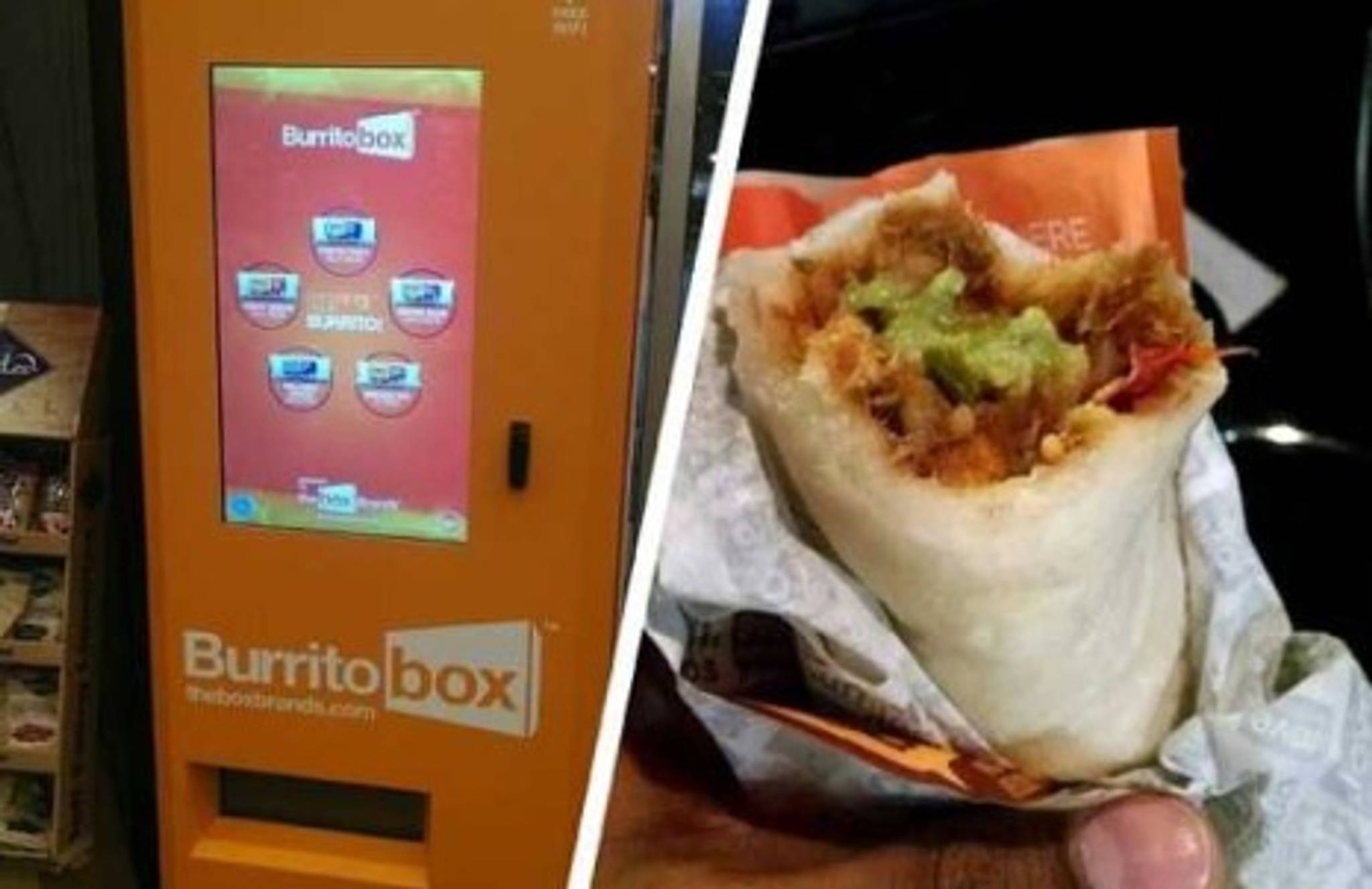 Fresh burrito vending machine
