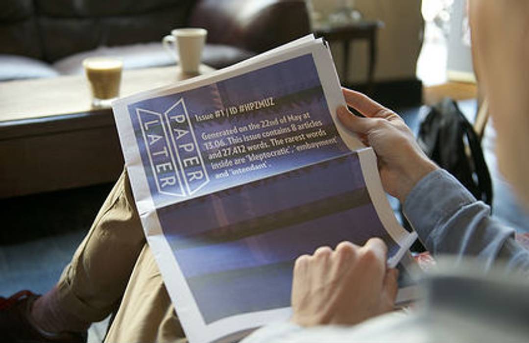 Print your own internet newspaper