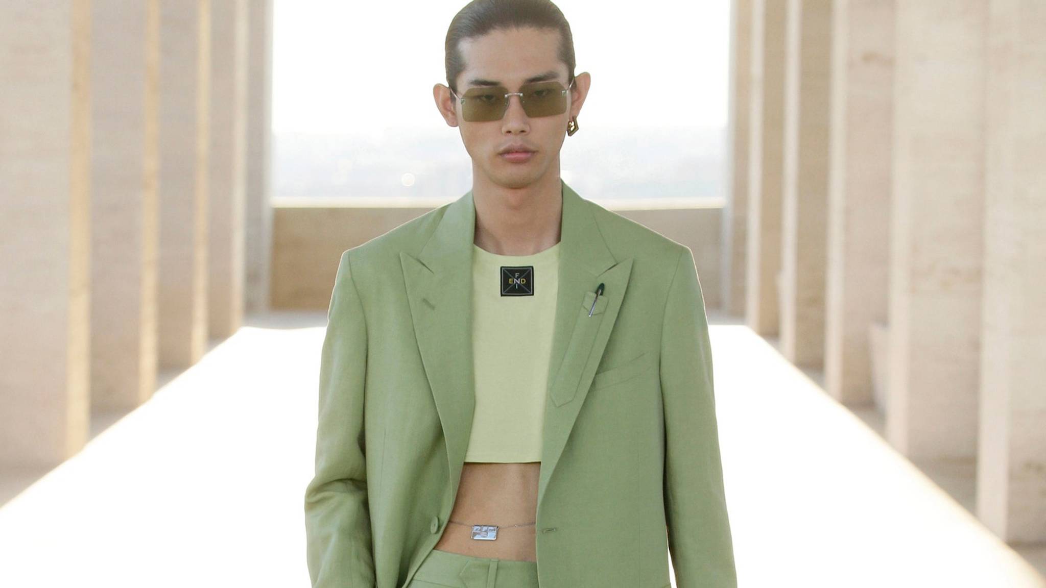 Fendi’s S22 cropped tops for men signal freedom