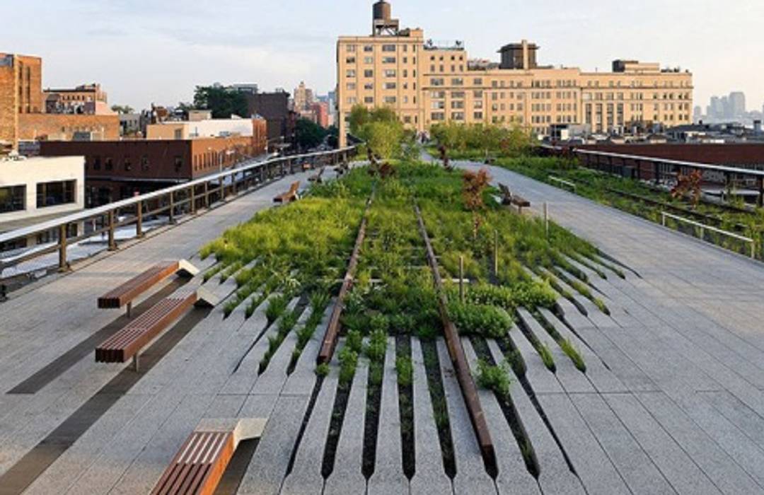 Railway line reborn as high line