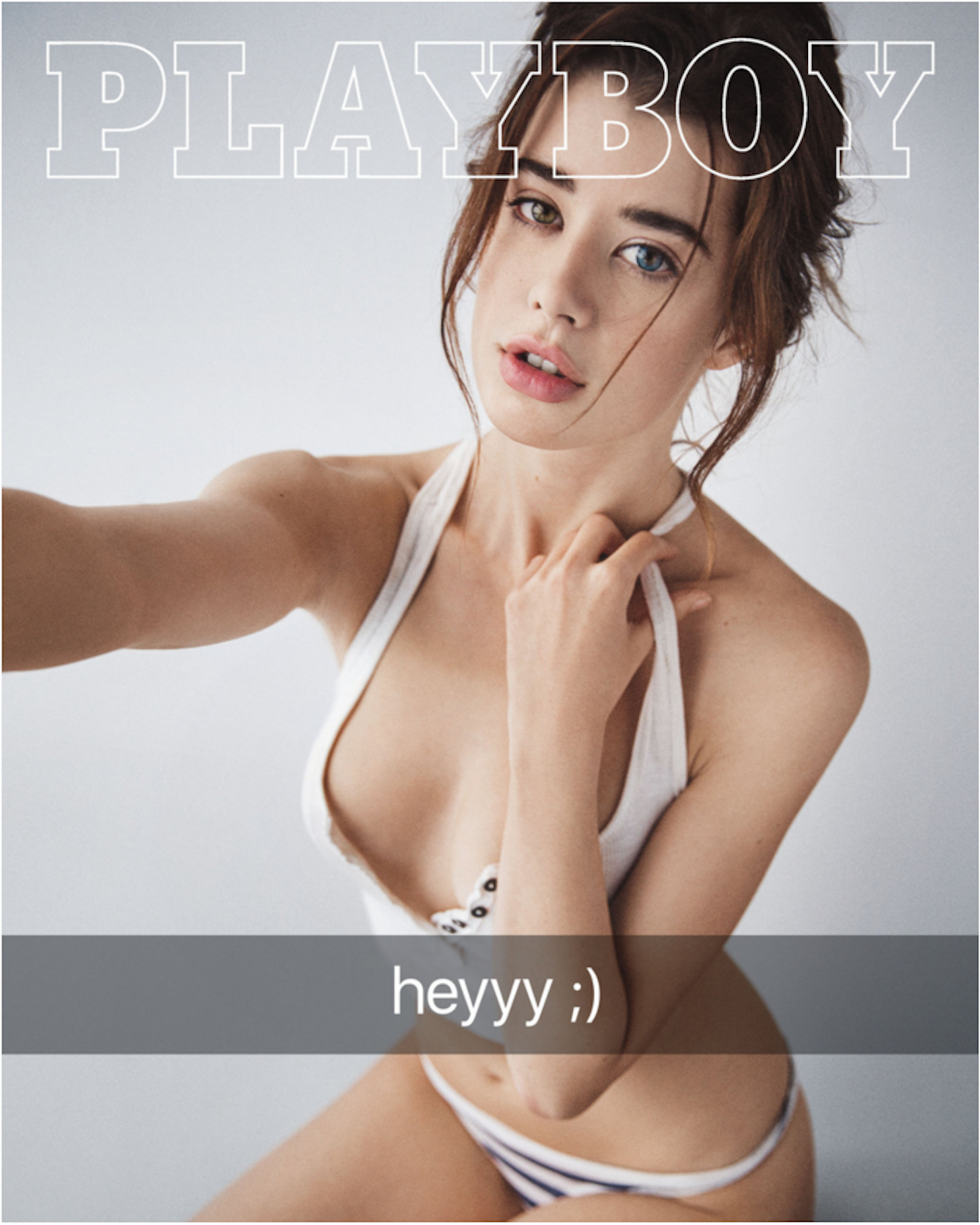 Playboy cover features a Snapchat-inspired shoot