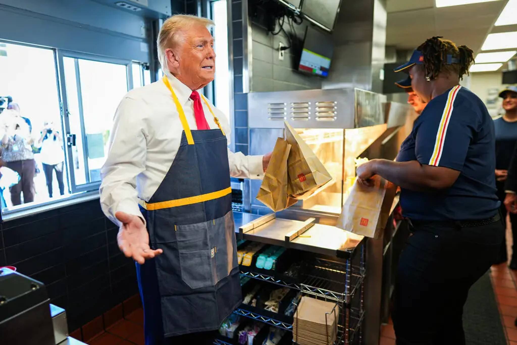 Trump's McDonald's shift targets working class voters