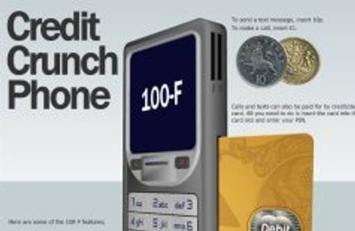 Coin / credit card operated mobile phone