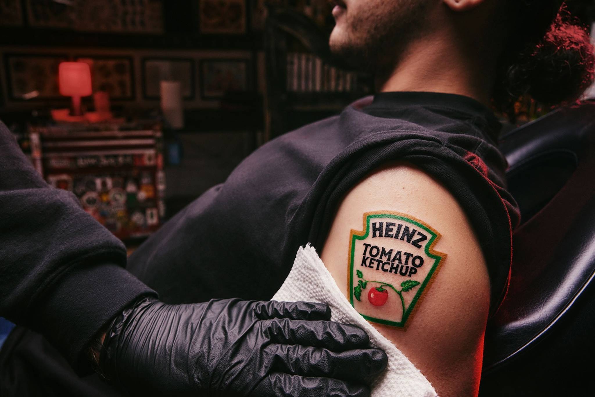 Heinz ketchup tattoo label courts brand super fans