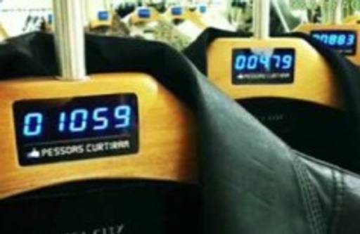 Hangers show Facebook 'Likes'