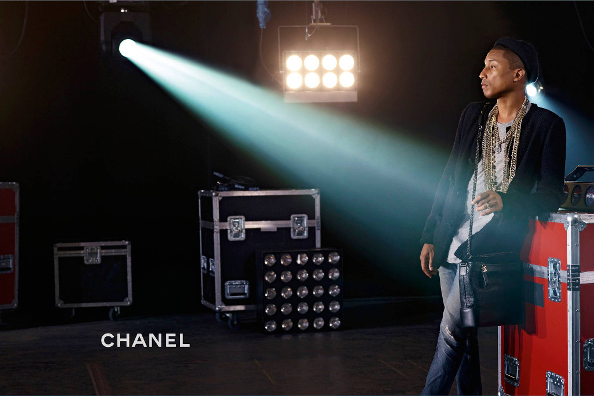 Pharrell is Chanel's first male handbag model