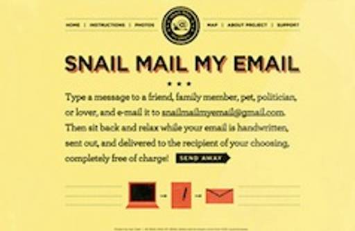 Snail mail without the effort