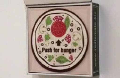 Order pizza with fridge magnet