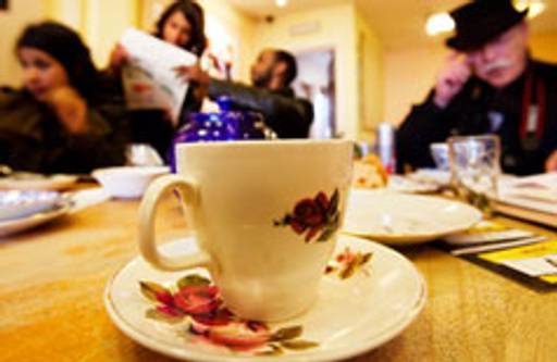 Pop-up community tearoom