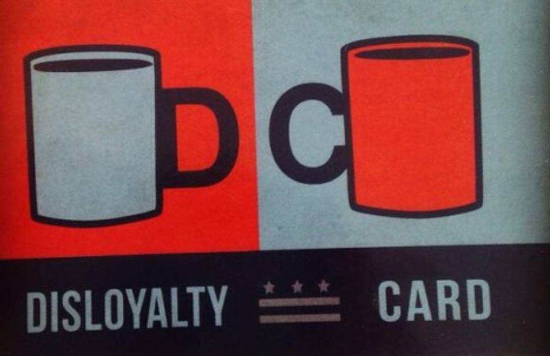 Disloyalty card for coffee lovers