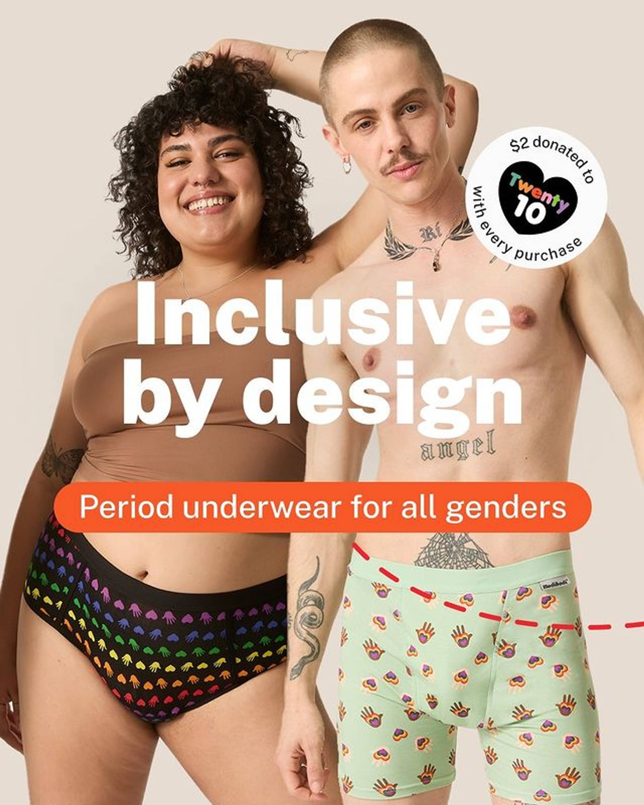 Modibodi unveils all-gender menstrual underwear