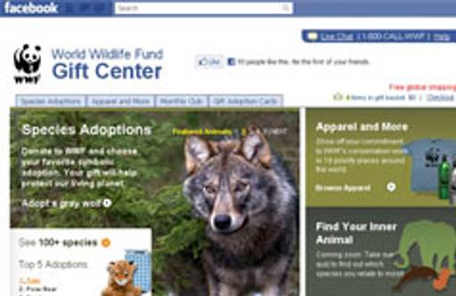 WWF invites Facebook users to adopt an animal