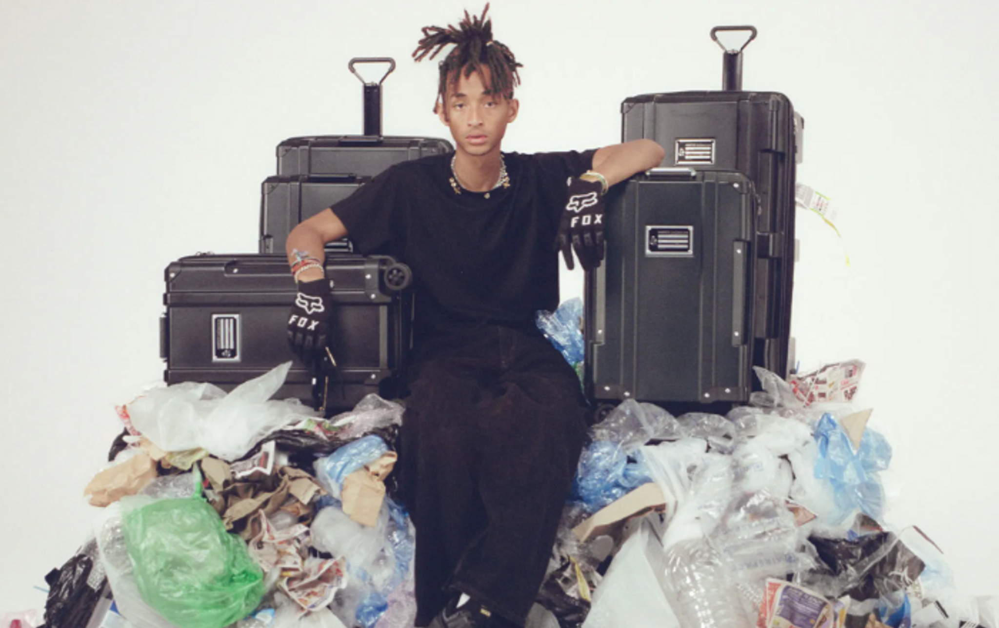 Jaden Smith transforms sea plastics into luxury luggage