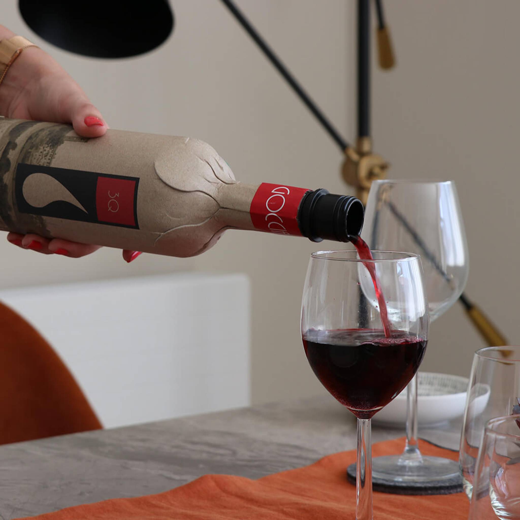 Paper wine bottle addresses eco packaging gripes