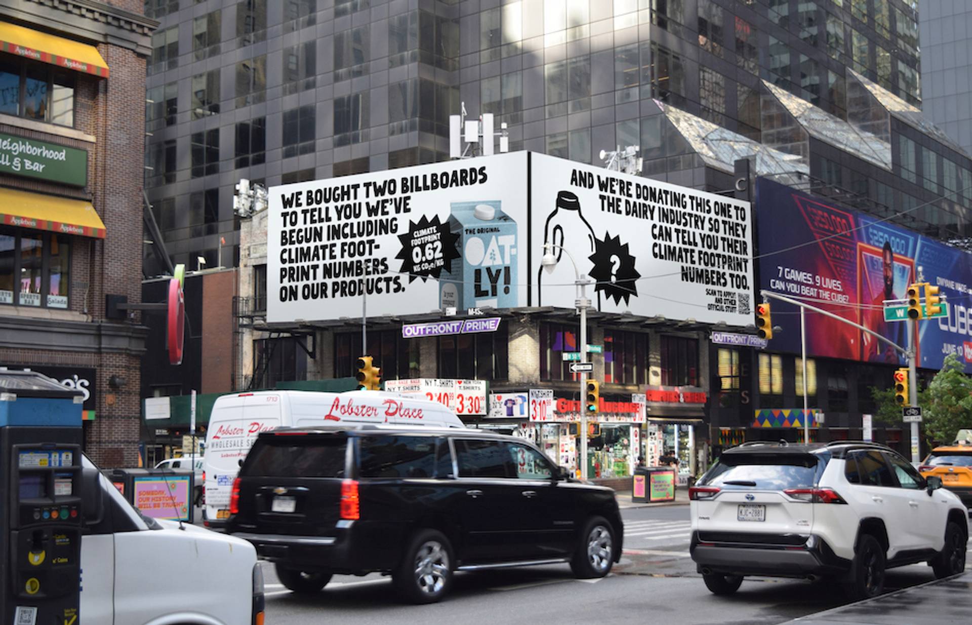 Oatly trolls competition with climate billboards
