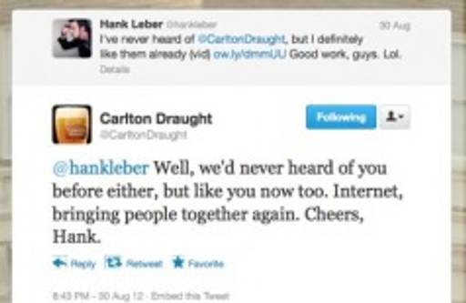 Carlton Draught gets personal