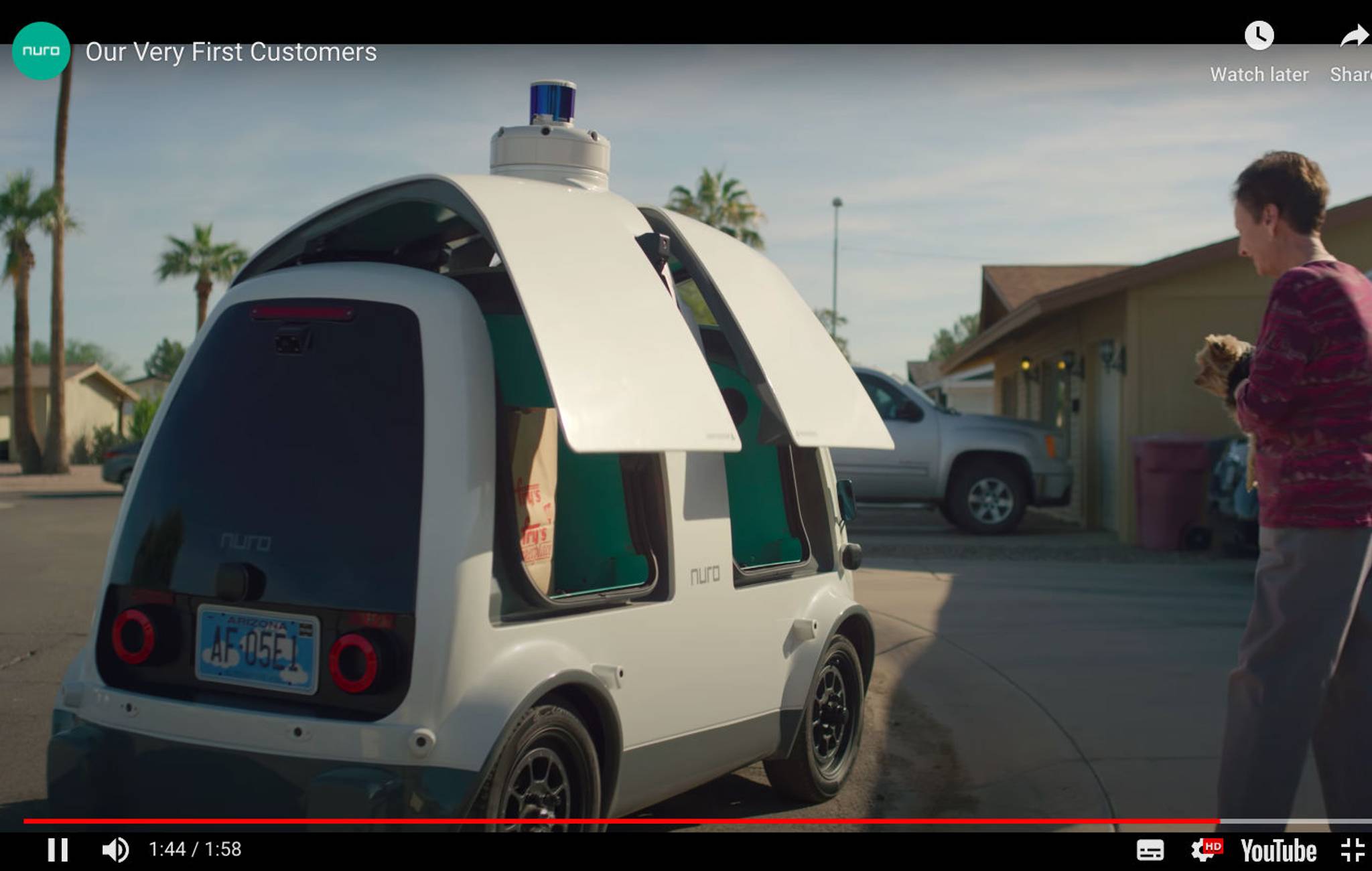 Nuro driverless EVs deliver groceries in busy cities