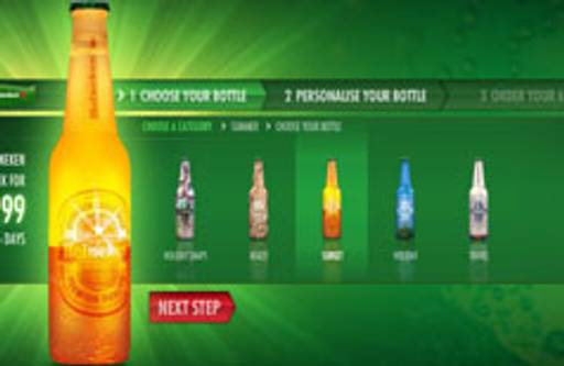 Custom Heineken bottles