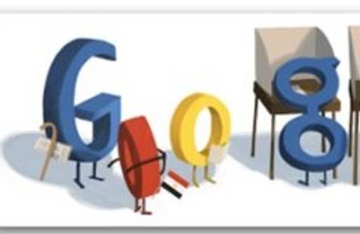 Google doodle promotes voting