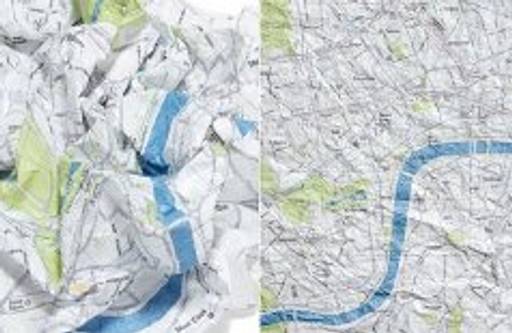 Crumpled city maps: When folding neatly is not that practical