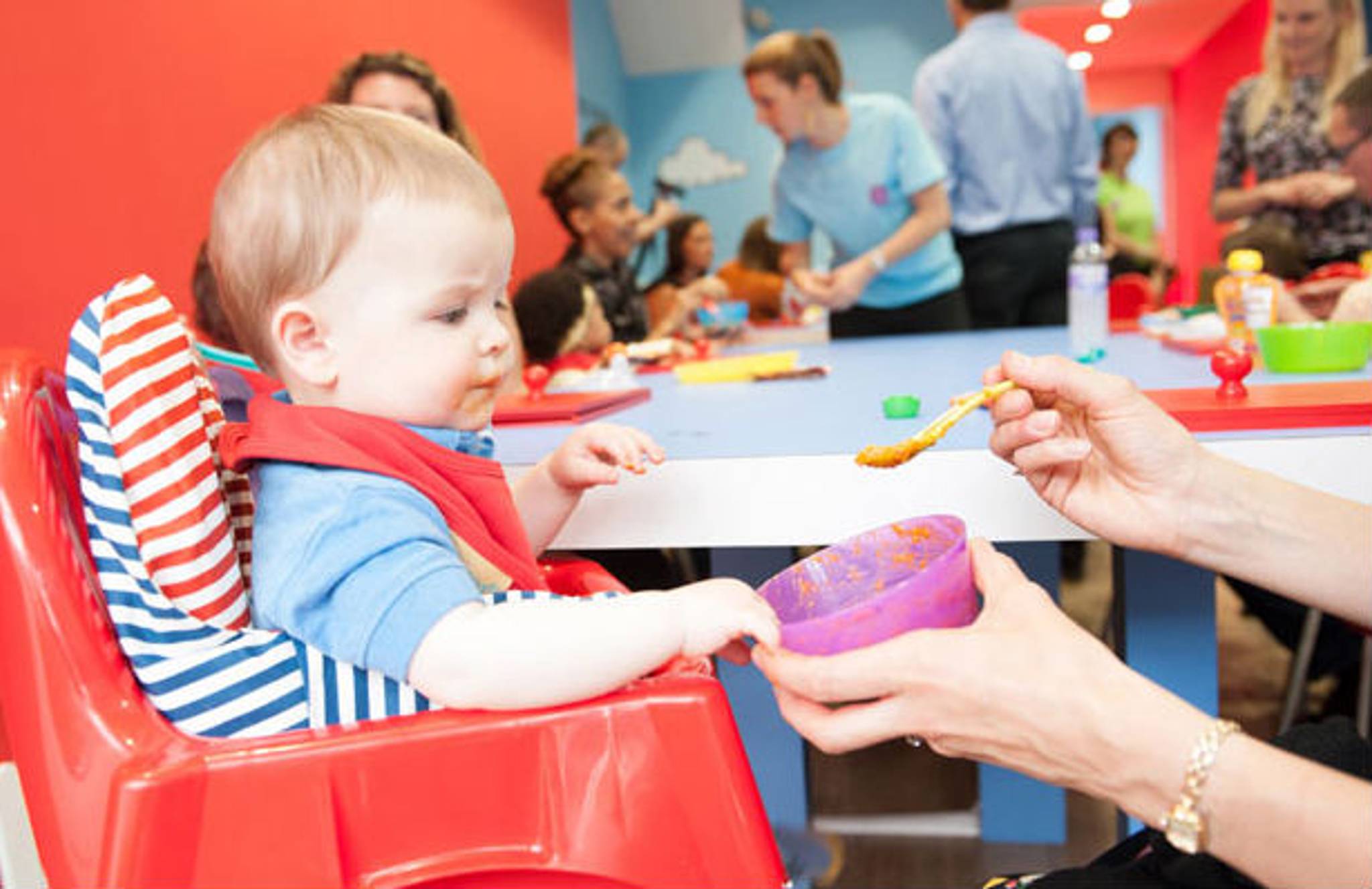 Sensory silver service for babies