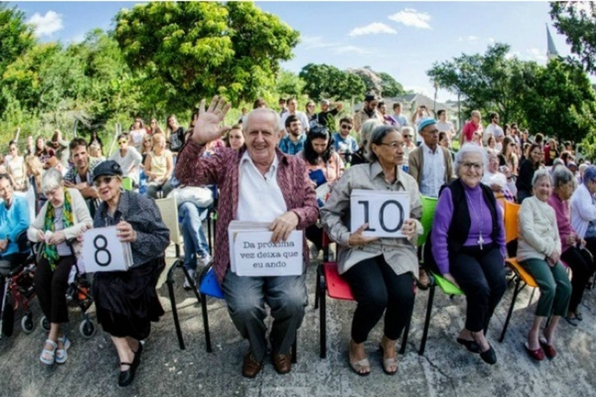 Skate competition at a Brazilian care home