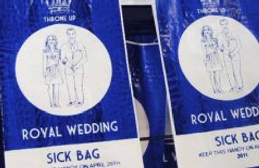 Royal wedding sick bag