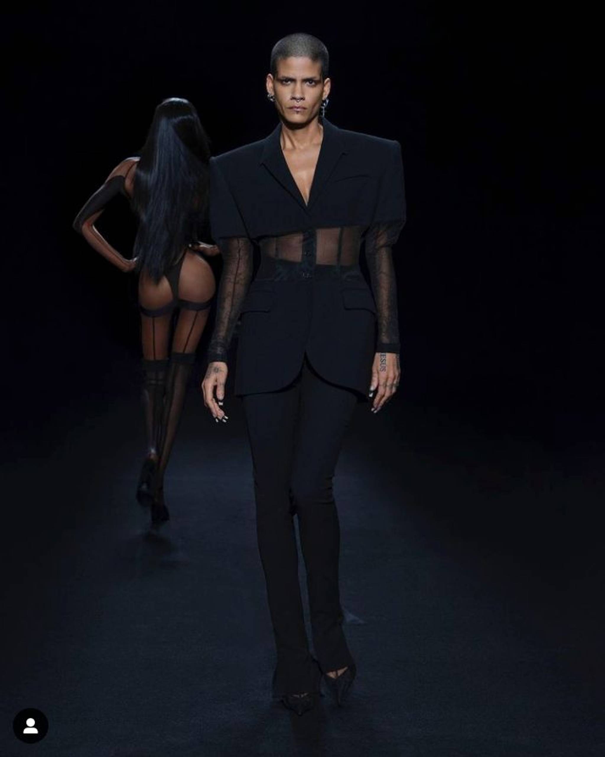 Mugler bends the gender of form-fitting fashion