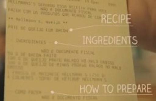 Hellmann's recipe receipts