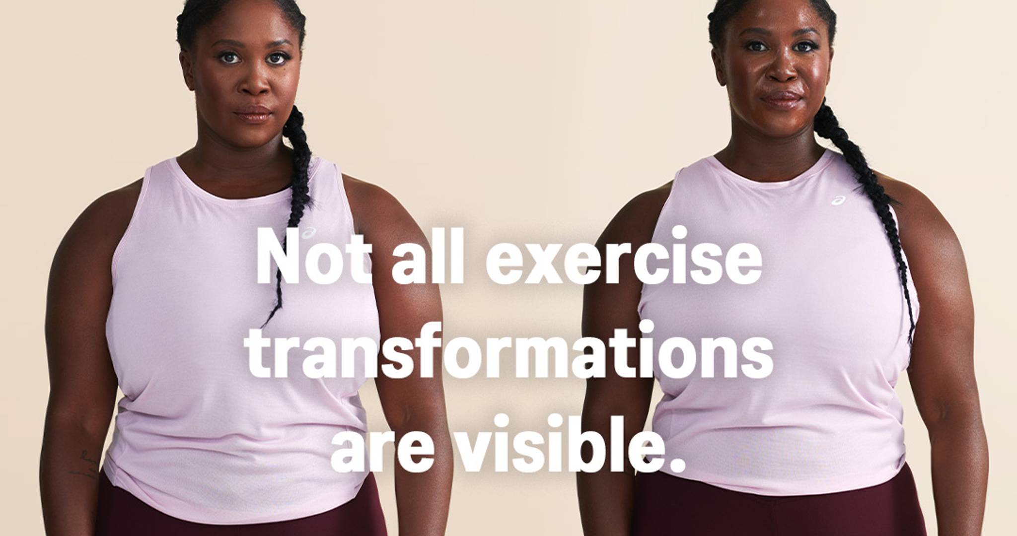 Asics focuses on the transforming the mind, not the body
