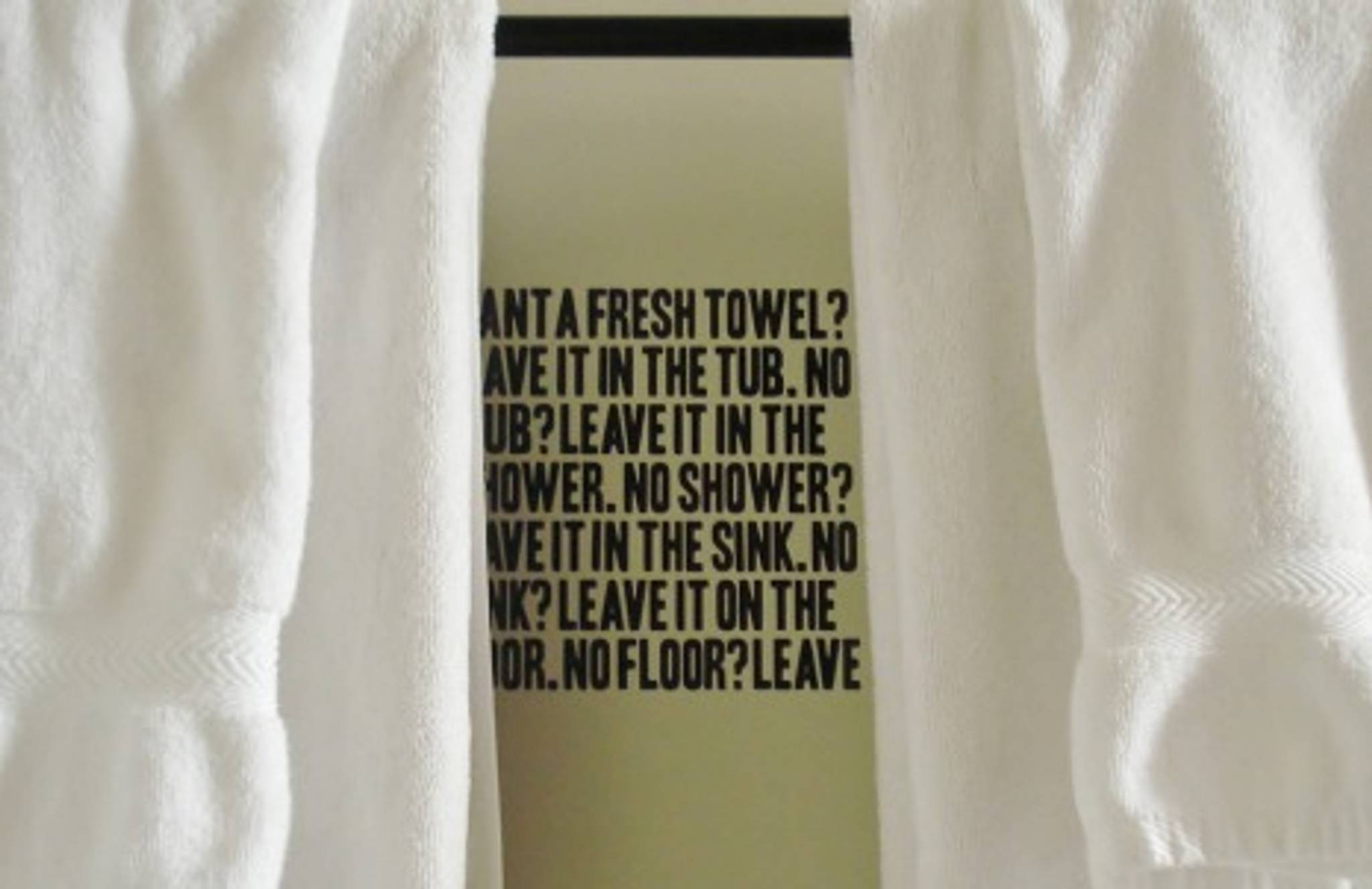 Nudging hotel towel re-use