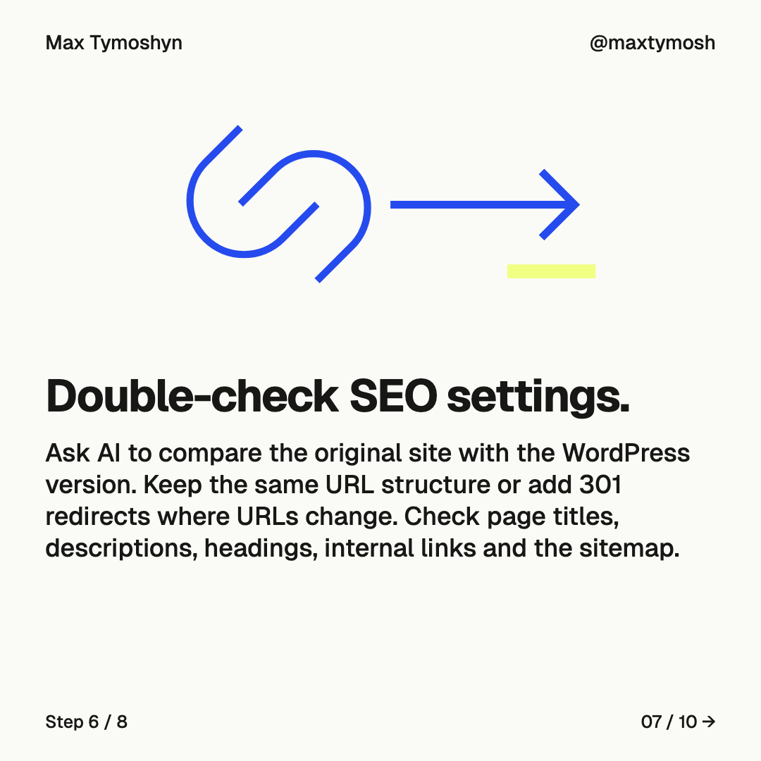 A link symbol and redirect arrow.