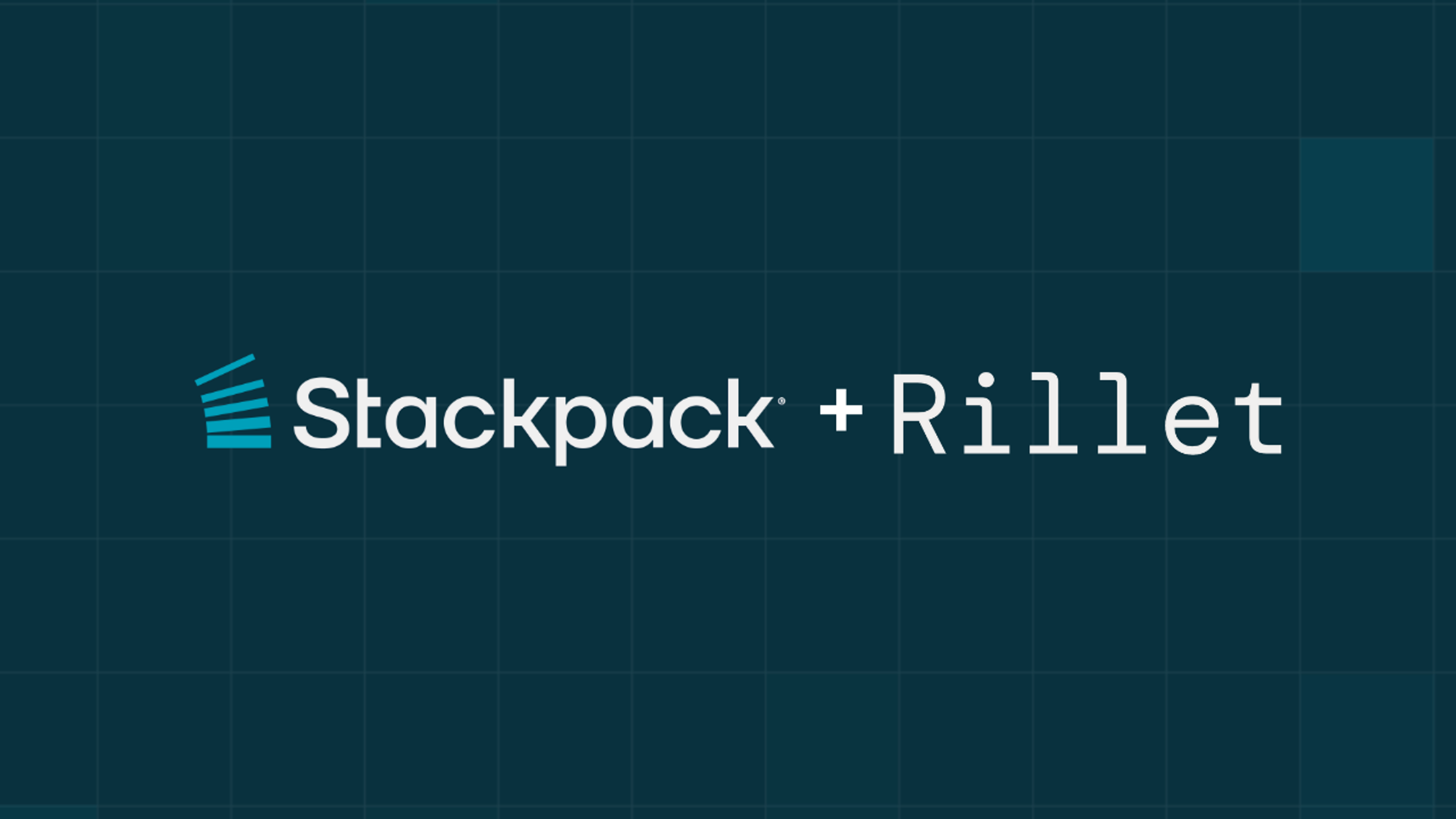 Stackpack and Rillet announce integration and partnership.